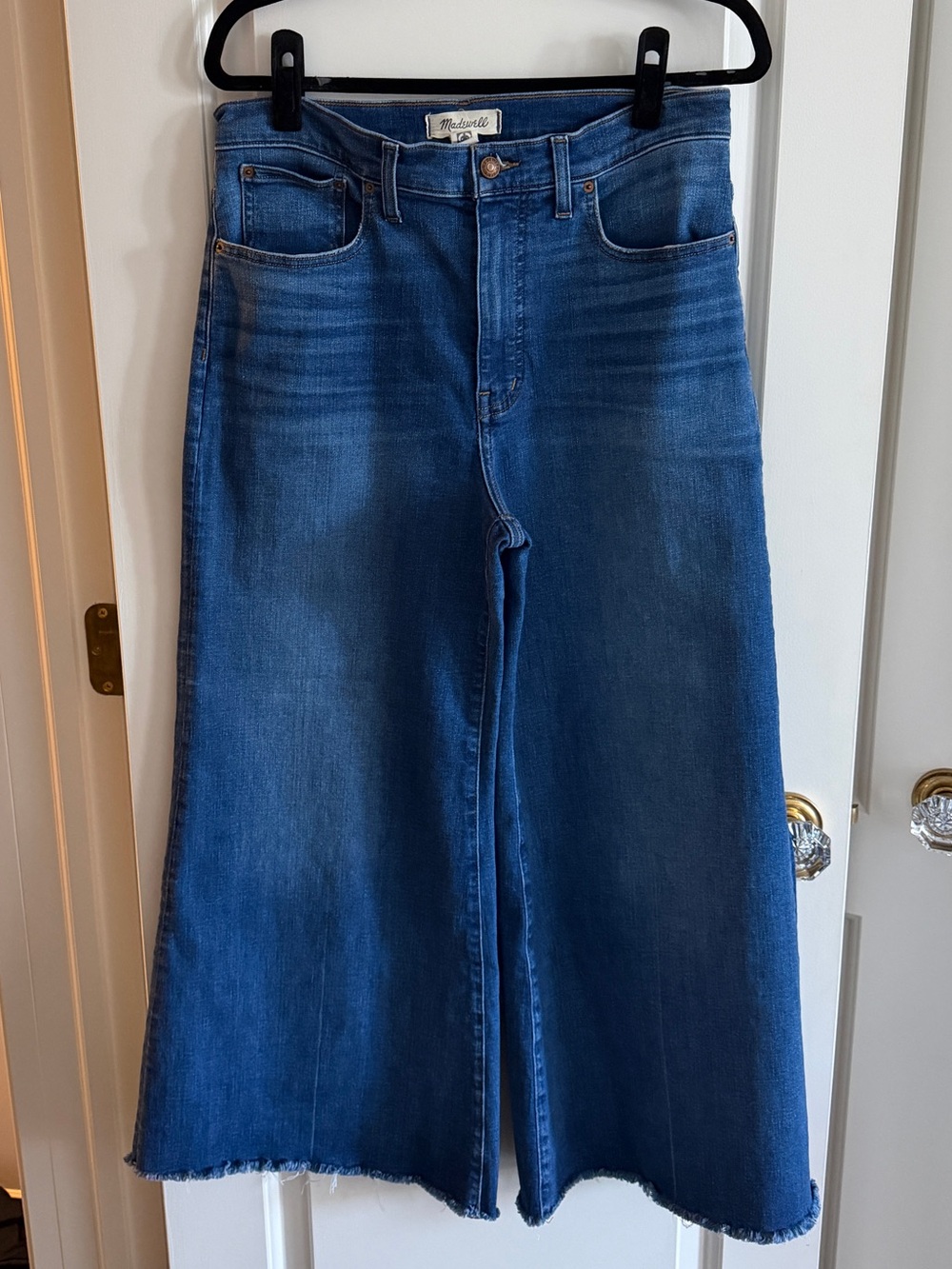 Madewell Flared Wide Leg Crop Jeans - Size 30